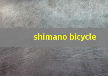 shimano bicycle